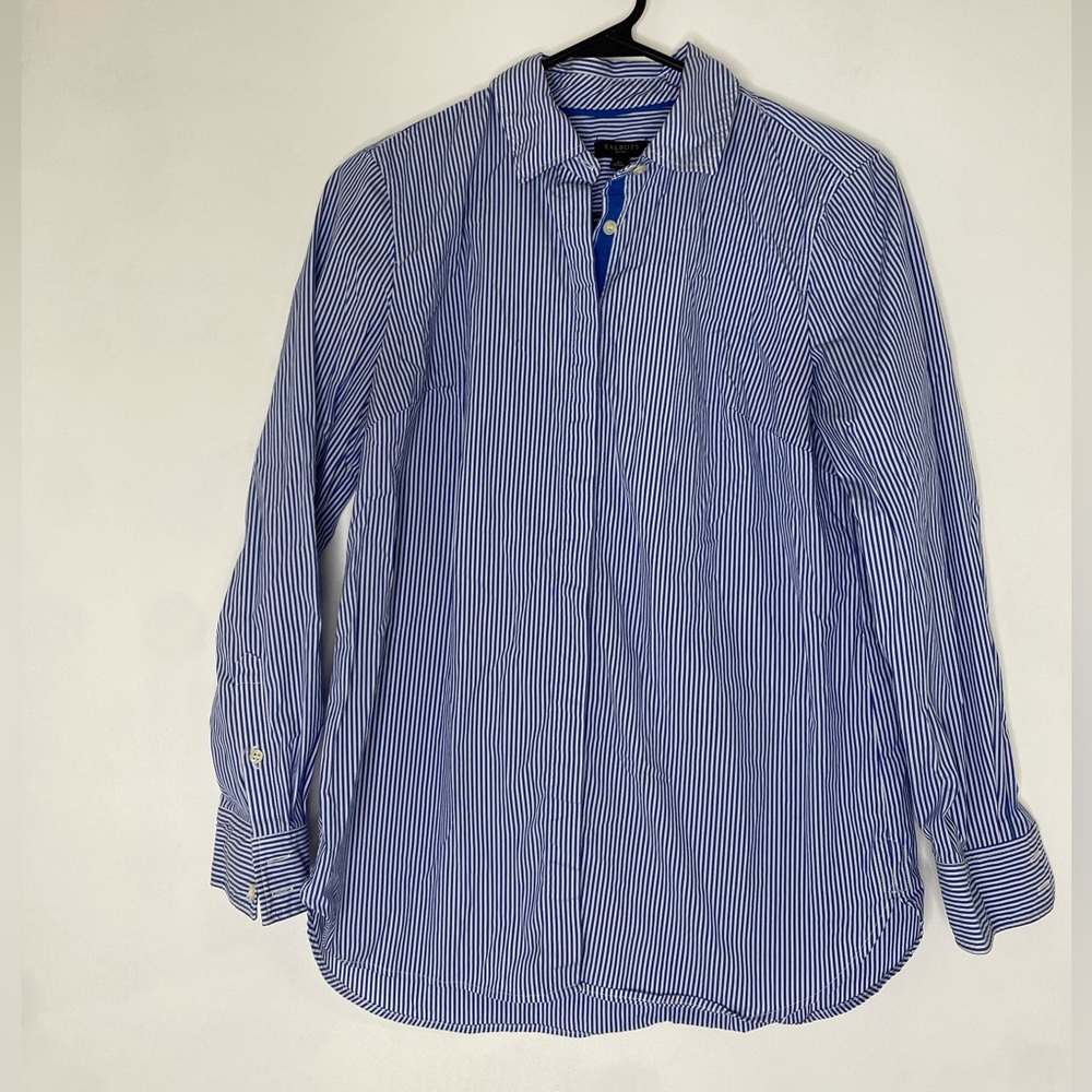 Talbots Women’s Petite Button Down Striped Shirt, Size SP